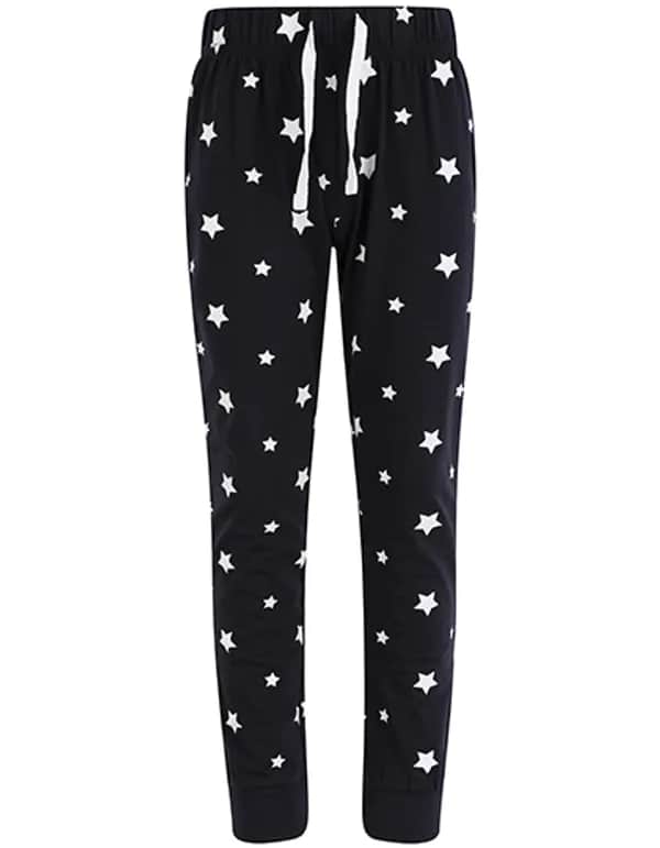 Kids´ Cuffed Lounge Pants - Navy/White Stars