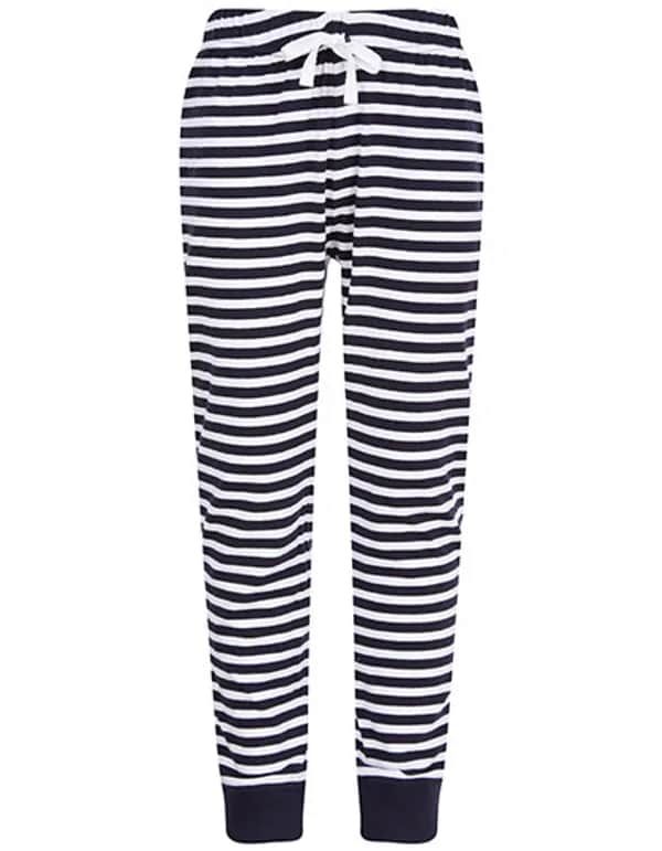 Kids´ Cuffed Lounge Pants - Navy/White Stripes
