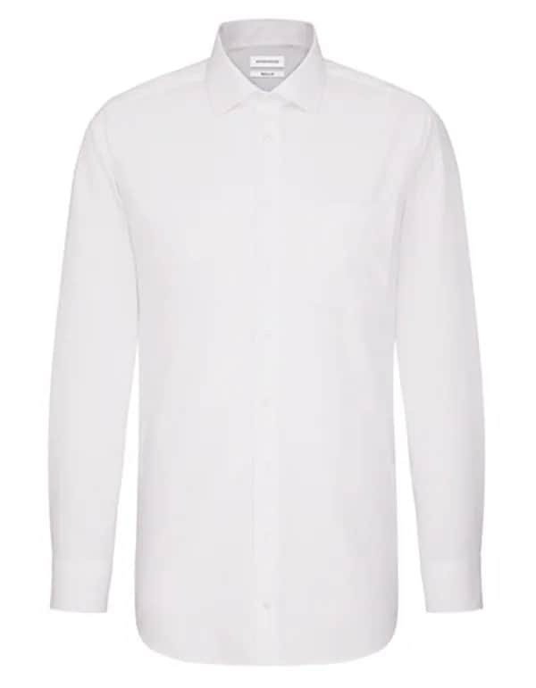Men´s Shirt Regular Fit Extra Longsleeve - White