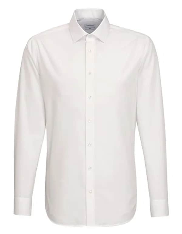 Men´s Shirt Shaped Fit Extra Longsleeve - White