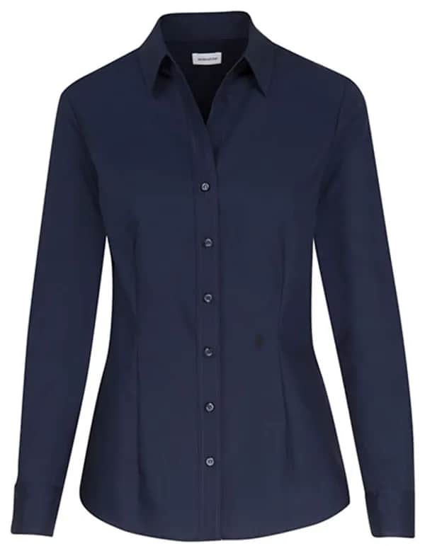 Women´s Blouse Slim Fit Long Sleeve - Dark Blue