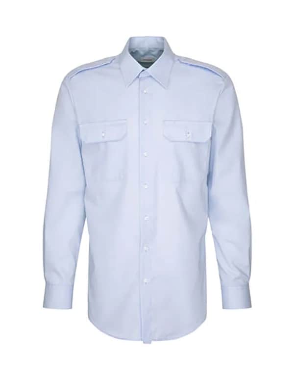 Men´s Pilot Shirt Regular Longsleeve - Light Blue