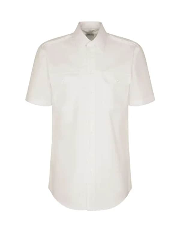 Men´s Pilot Shirt Regular Shortsleeve - White