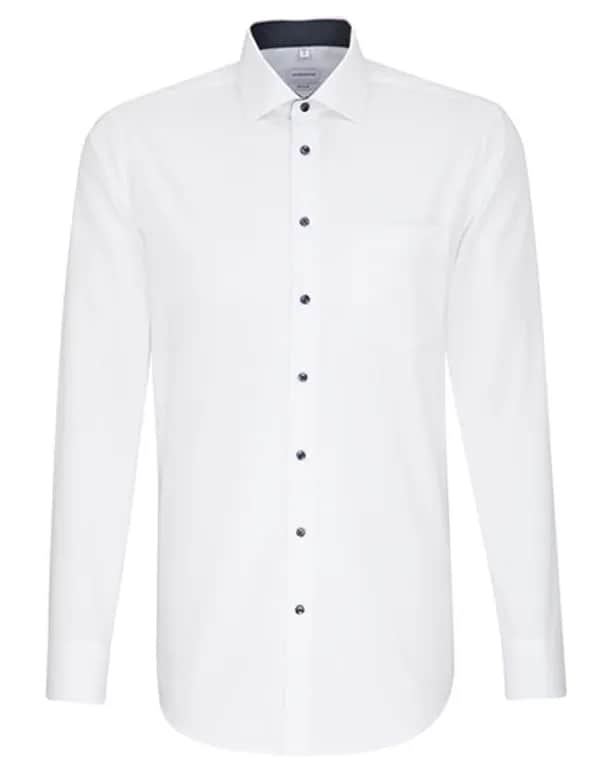 Men´s Shirt Poplin Regular Fit Long Sleeve - White