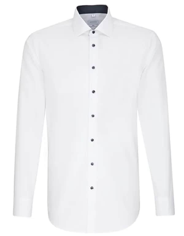 Men´s Shirt Poplin Slim Fit Long Sleeve - White
