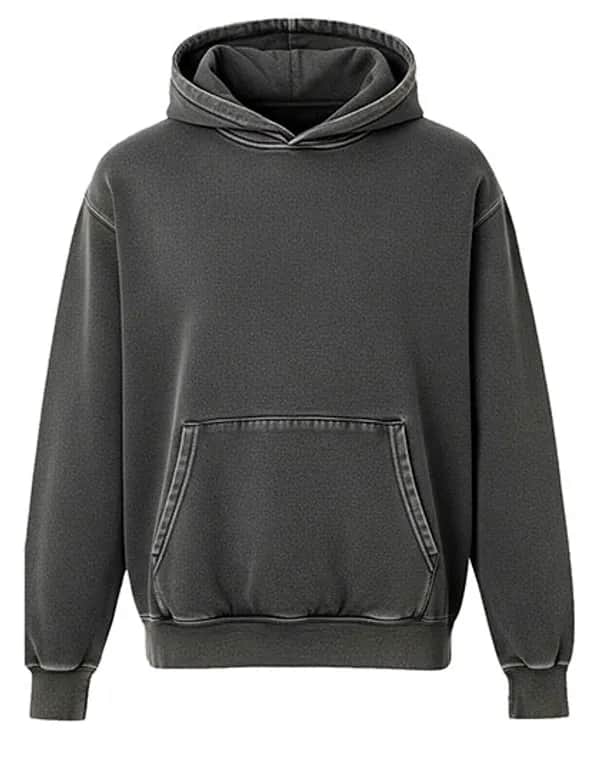 Unisex Vintage Organic Cotton Hooded Sweatshirt - Vintage Grey