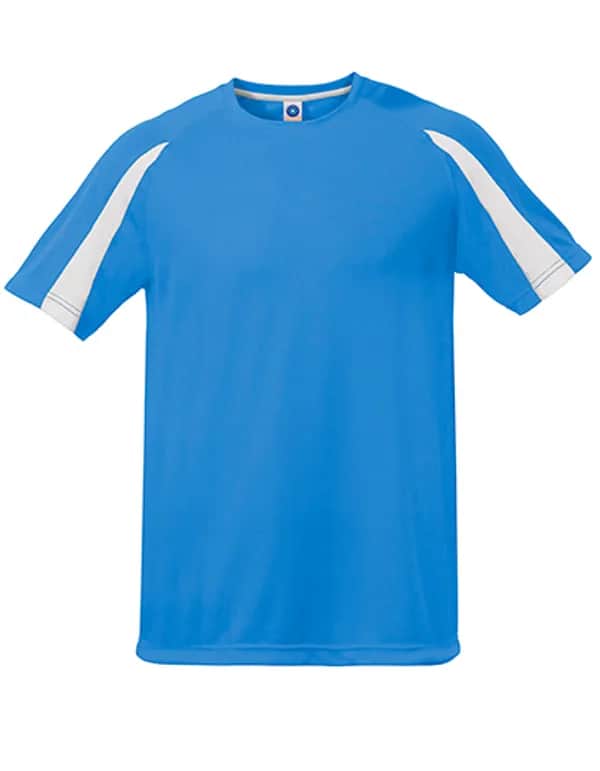 Unisex Contrast Sports T-Shirt - Atoll/White
