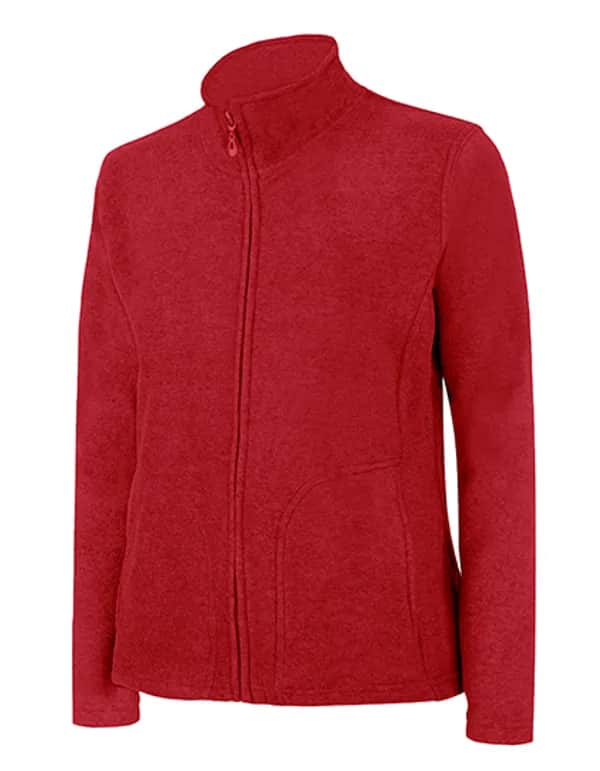 Ladies´ Full Zip Fleece Jacket - Bright Red
