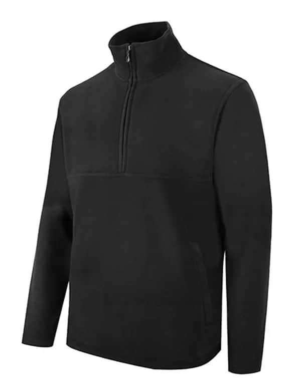 Zip Neck Fleece - Black