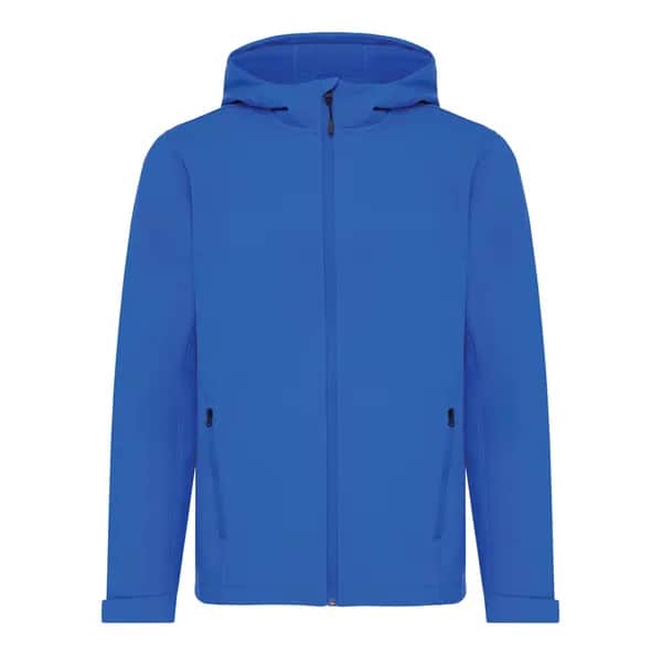 IQONIQ Makalu Herren Softshelljacke aus recyceltem Polyester - Königsblau