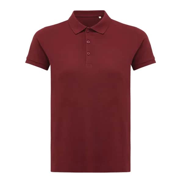IQONIQ Yosemite Damen Piqué-Poloshirt aus rec. Baumwolle - burgunderrot