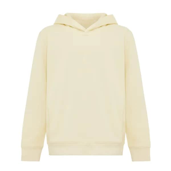 IQONIQ Yengo KidsHoodie mit Seitentaschen aus rec. Baumwolle - cream yellow