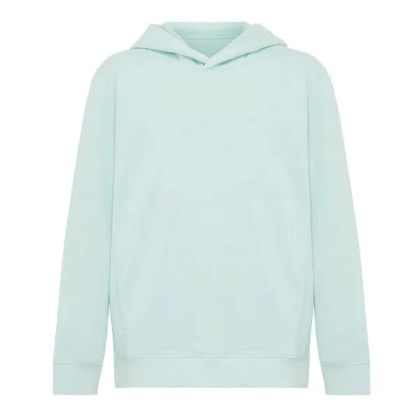 IQONIQ Yengo KidsHoodie mit Seitentaschen aus rec. Baumwolle - crushed mint