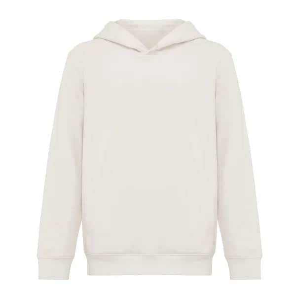 IQONIQ Yengo KidsHoodie mit Seitentaschen aus rec. Baumwolle - ivory white