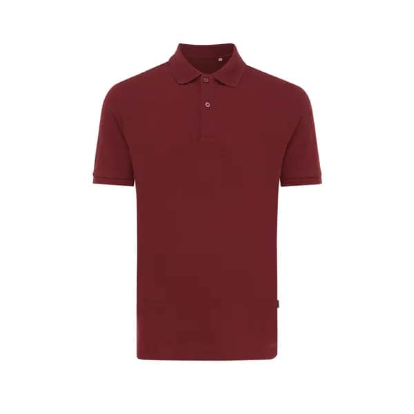 IQONIQ Yosemite Piqué-Poloshirt aus recycelter Baumwolle - burgunderrot