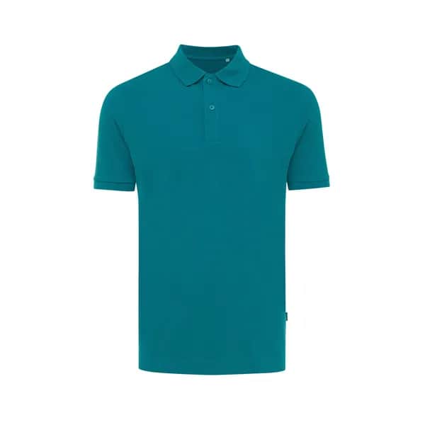 IQONIQ Yosemite Piqué-Poloshirt aus recycelter Baumwolle - verdigris