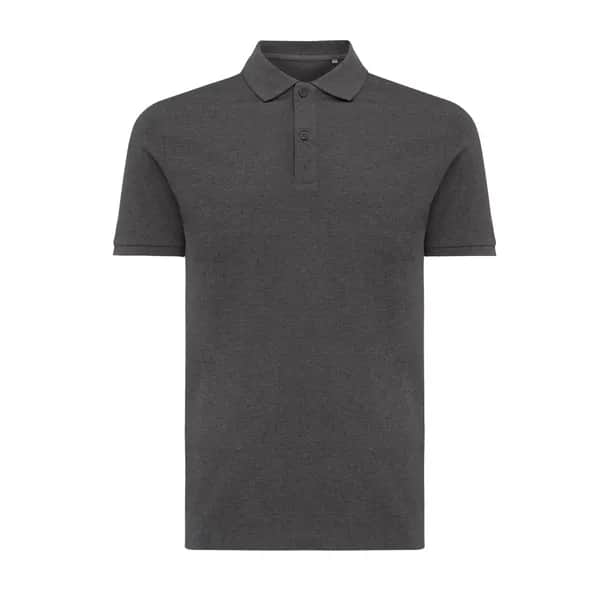 IQONIQ Yosemite Piqué-Poloshirt aus recycelter Baumwolle - heather anthracite