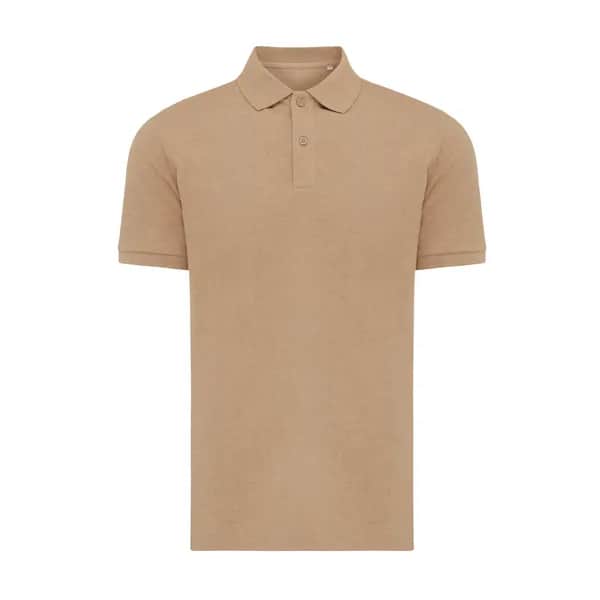 IQONIQ Yosemite Piqué-Poloshirt aus recycelter Baumwolle - heather brown
