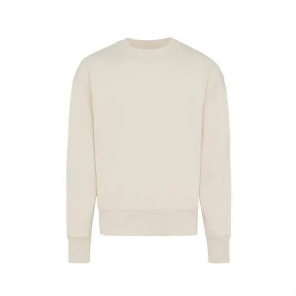 IQONIQ Kruger Relax-Rundhals-Sweater aus recycelt. Baumwolle - natural raw