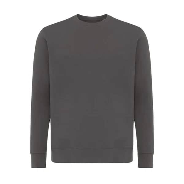 IQONIQ Etosha Lightweight Sweater aus recycelter Baumwolle - anthrazit