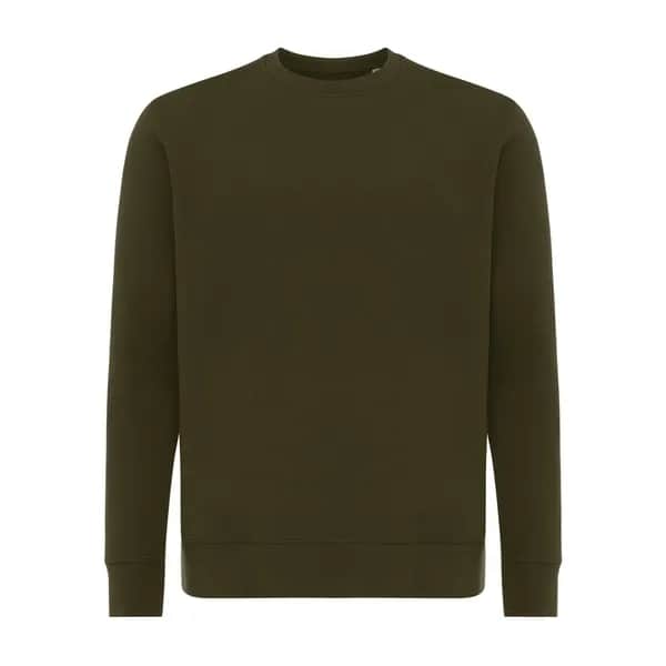 IQONIQ Etosha Lightweight Sweater aus recycelter Baumwolle - khaki