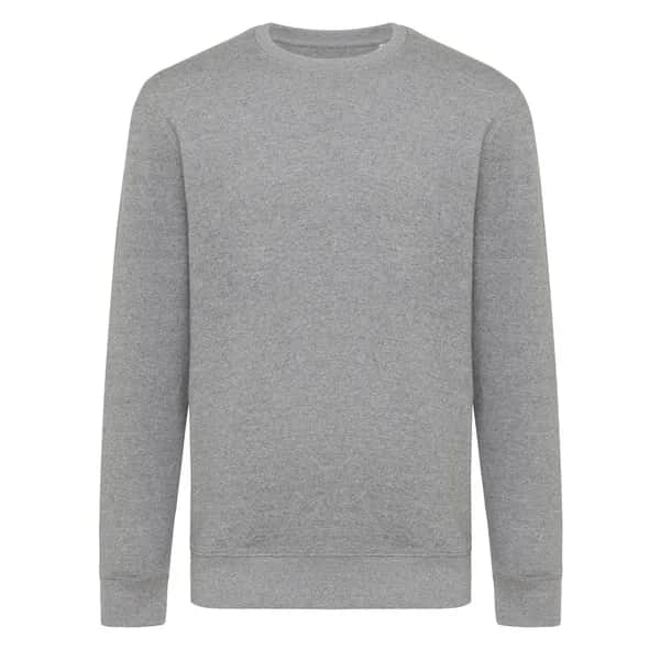 IQONIQ Etosha Lightweight Sweater aus recycelter Baumwolle - light heather anthracite