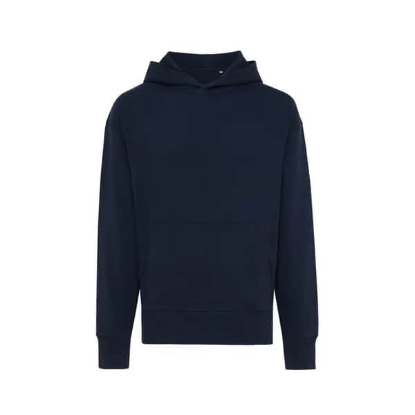 IQONIQ Yoho Relax-Hoodie aus recycelter Baumwolle - navy blau
