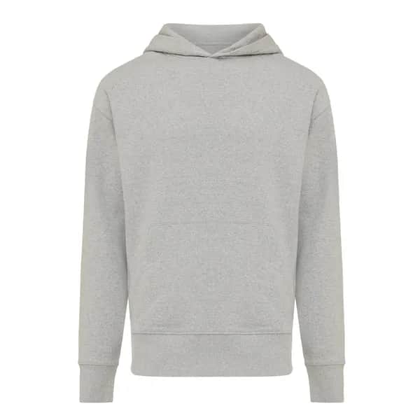 IQONIQ Yoho Relax-Hoodie aus recycelter Baumwolle - heather grey