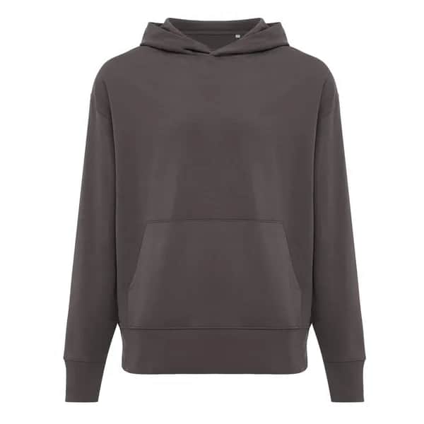 IQONIQ Yoho Relax-Hoodie aus recycelter Baumwolle - anthrazit