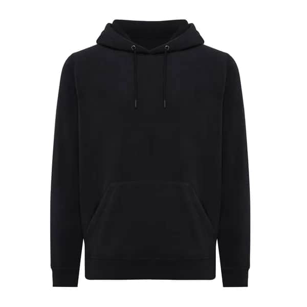 IQONIQ Trivor Mikrofleece-Kapuzen-Pulli aus recyc. Polyester - schwarz