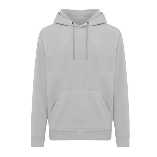 IQONIQ Trivor Mikrofleece-Kapuzen-Pulli aus recyc. Polyester - storm grey