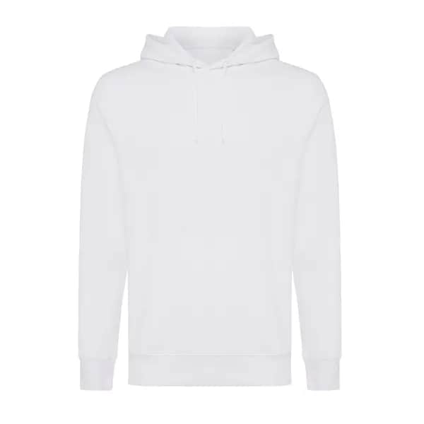 IQONIQ Rila Lightweight Hoodie aus recycelter Baumwolle - recycled white