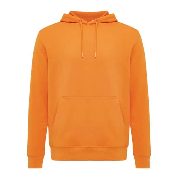 IQONIQ Rila Lightweight Hoodie aus recycelter Baumwolle - orange