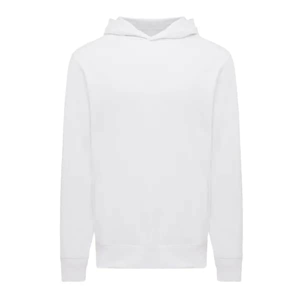 IQONIQ Yengo Hoodie mit Seitentaschen aus rec. Baumwolle - recycled white