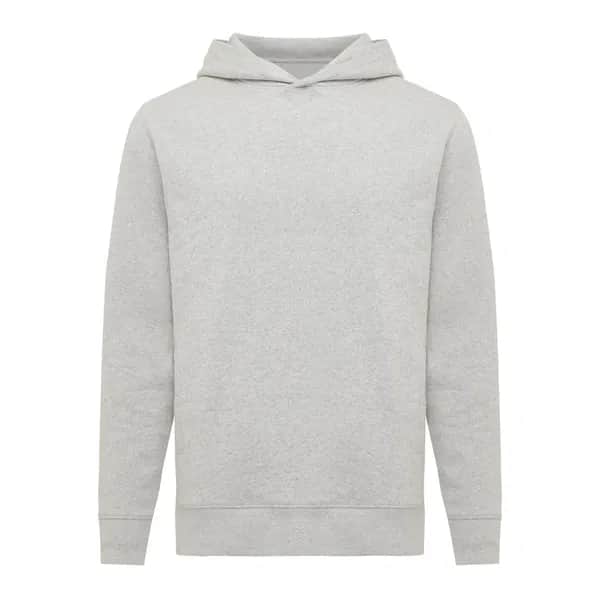 IQONIQ Yengo Hoodie mit Seitentaschen aus rec. Baumwolle - light heather grey