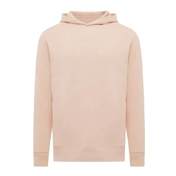 IQONIQ Yengo Hoodie mit Seitentaschen aus rec. Baumwolle - peach nectar