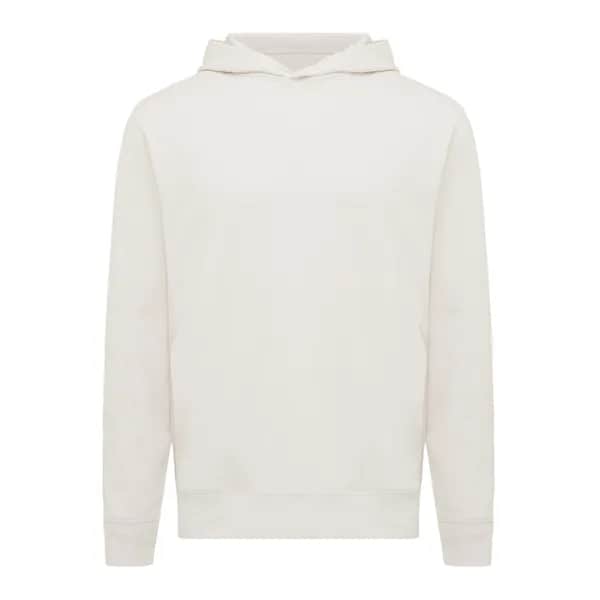 IQONIQ Yengo Hoodie mit Seitentaschen aus rec. Baumwolle - ivory white