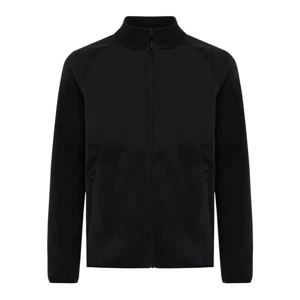 IQONIQ Talung Mikrofleece Jacke aus recyceltem Polyester - schwarz