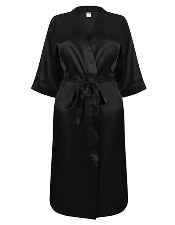 Ladies´ Satin Robe - Black