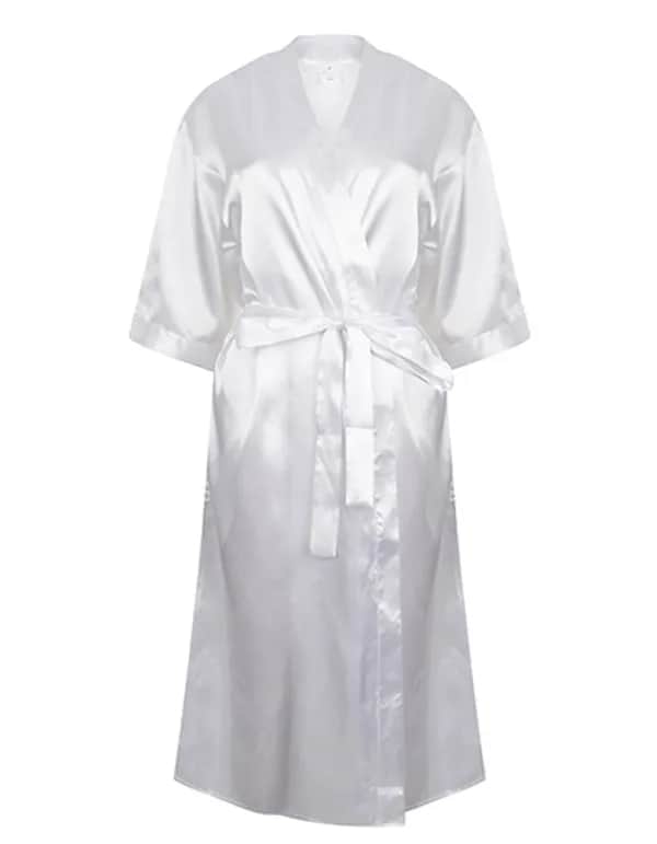 Ladies´ Satin Robe - White