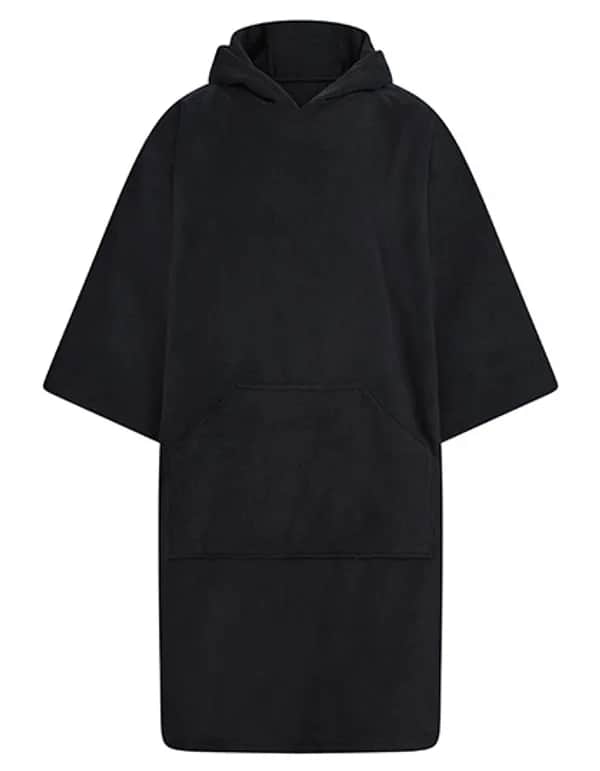Adults´ Towelling Poncho - Black