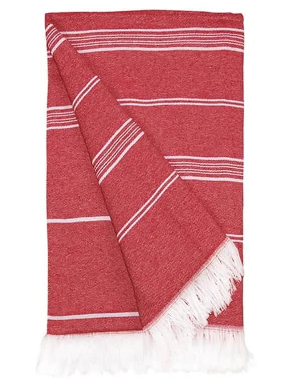Recycled Hamam Towel - Red