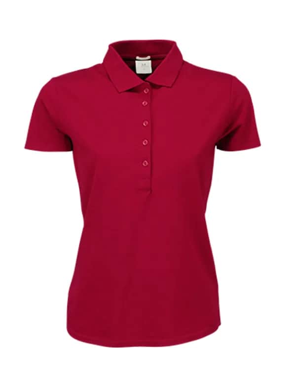 Women´s Luxury Stretch Polo - Deep Red