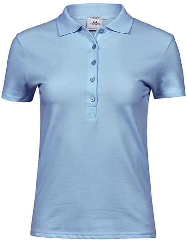Women´s Luxury Stretch Polo - Light Blue