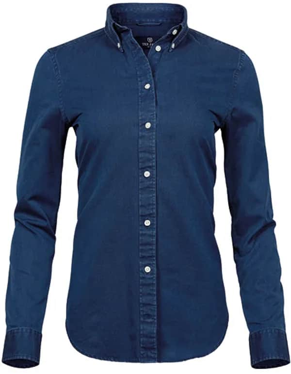 Women´s Casual Twill Shirt - Indigo