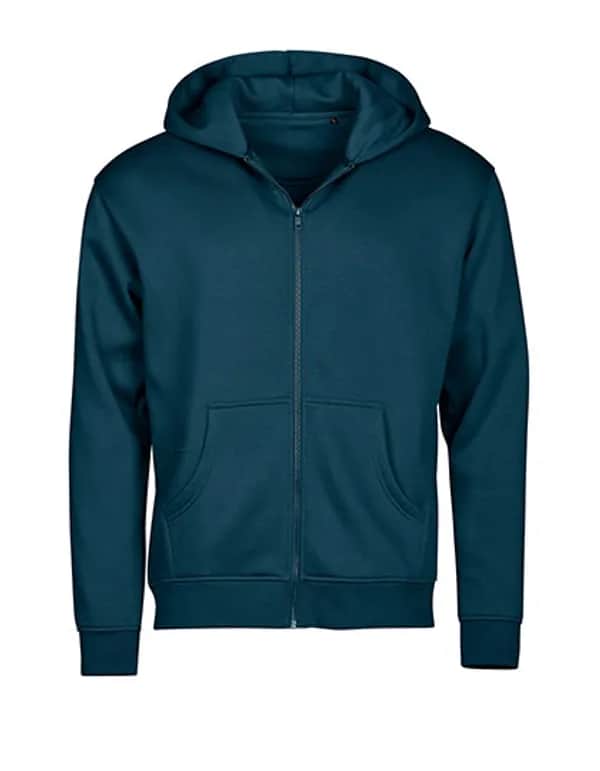 UNLABELED Hooded Full Zip Sweatshirt - Ink Blue