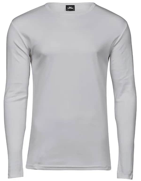 Men´s Long Sleeve Interlock Tee - White
