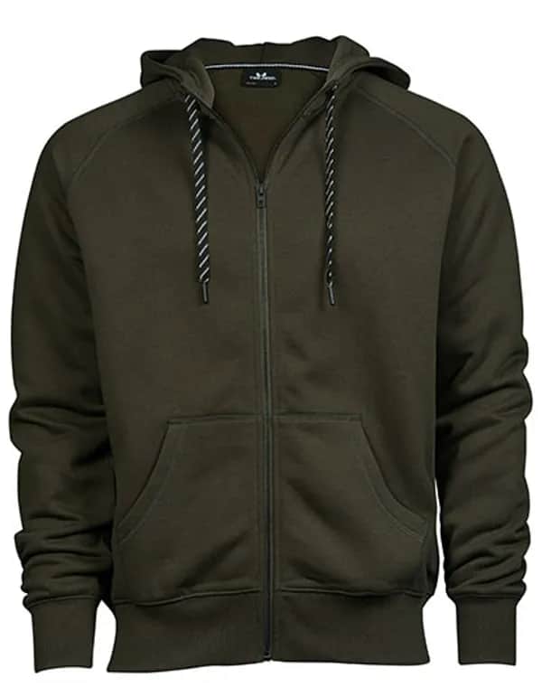 Men´s Fashion Full Zip Hood - Dark Olive