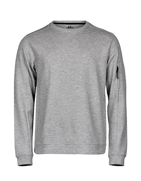 Athletic Crew Neck Sweat - Heather Grey