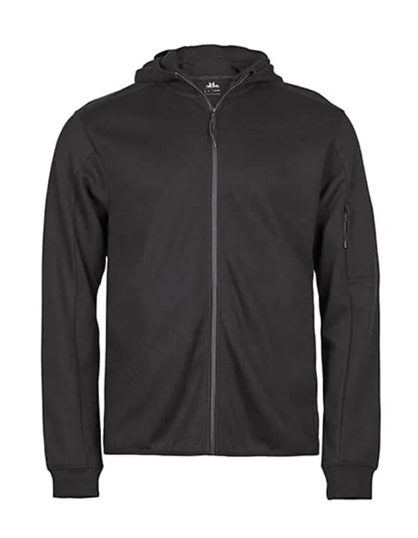 Athletic Hooded Full Zip Sweat - Black